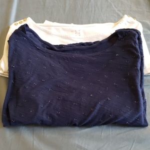 A New Day two 3/4 sleeve shirt bundle